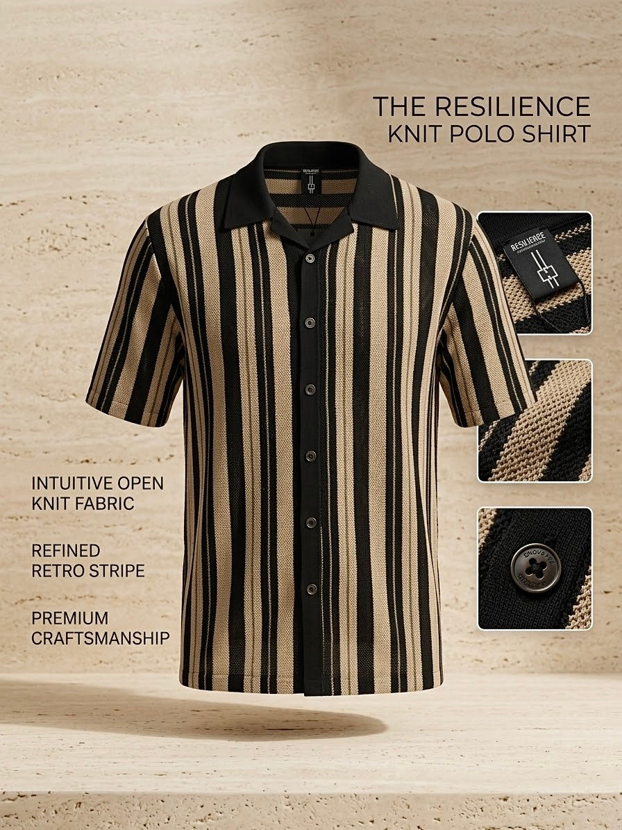 Knit Polo Shirt | Shani Collection