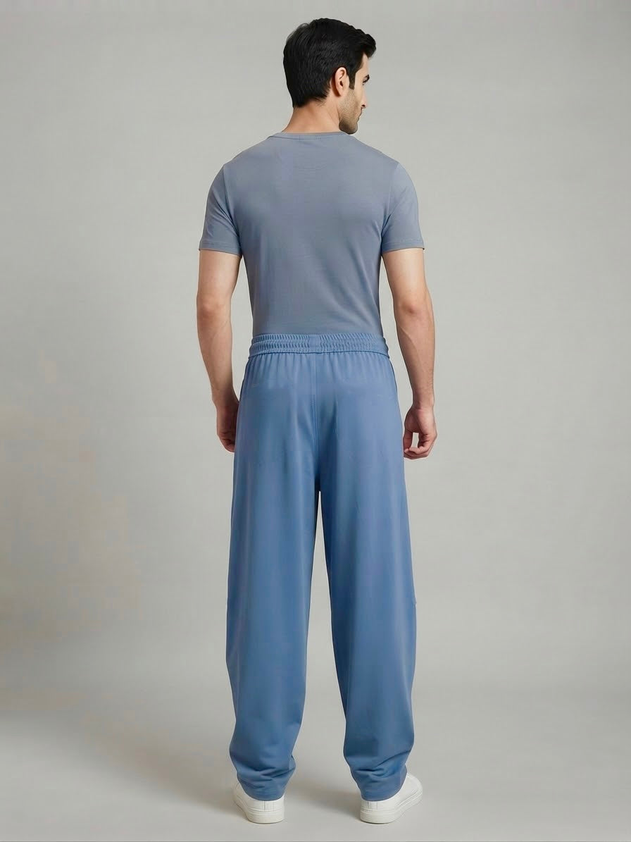 Baggy Fit Streetwear Lounge Trouser - Blue