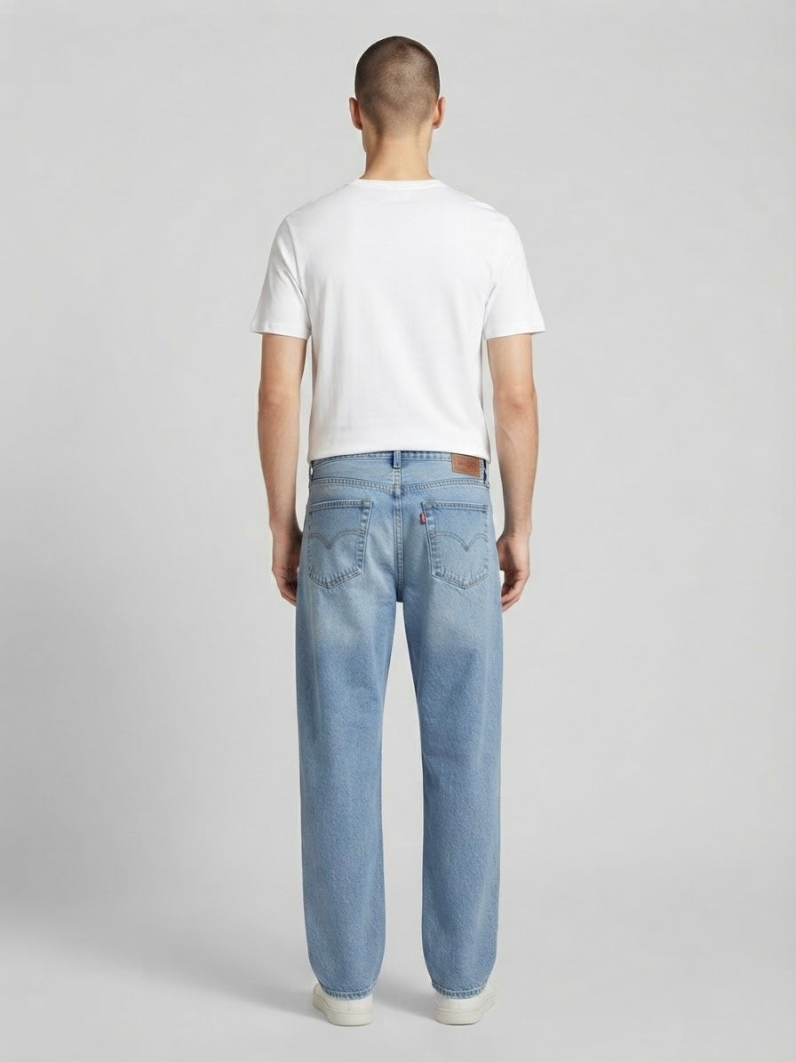 Classic Light Blue Baggy Denim Jeans