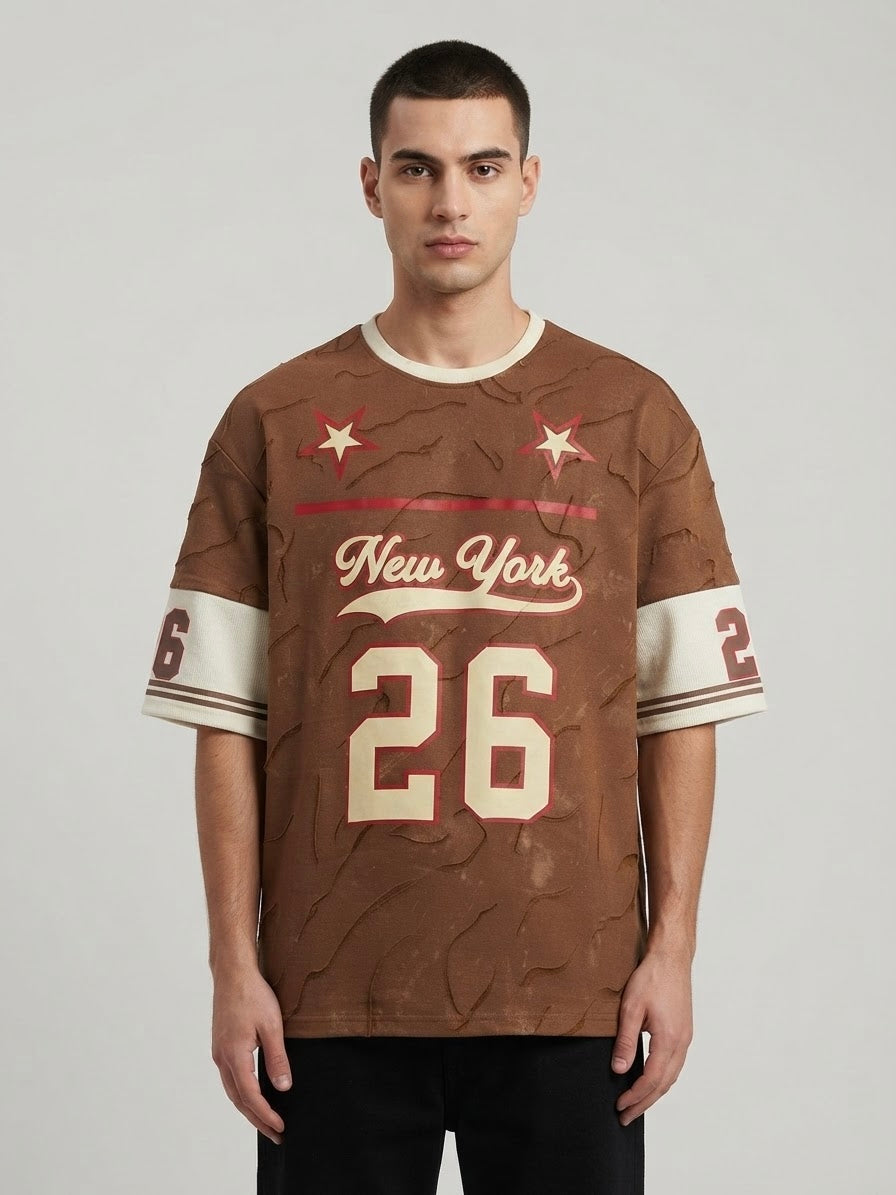 Urban Vintage New York 26 Oversized Brown T-Shirt